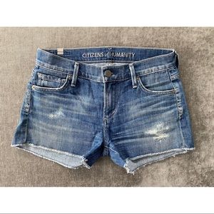Citizens of Humanity Denim Cut Off Shorts